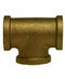 3/4" FPT Brass Tee