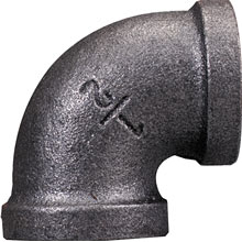 1 1/4" Black Iron 90 Degree Elbow