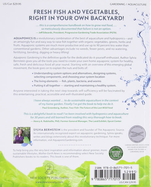 Aquaponic Gardening Book DIY Guide to Raising Vegetables & Fish