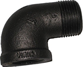 1" Black St. 90 Degree Elbow