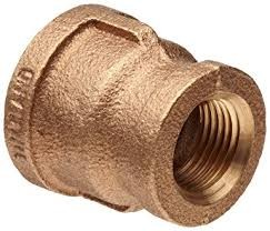 1" x1/2" FPT Brass Reducing Coupling