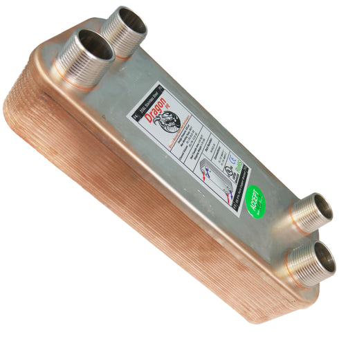 20 Brazed Plate 5"x12" Heat Exchanger 40,000 BTU