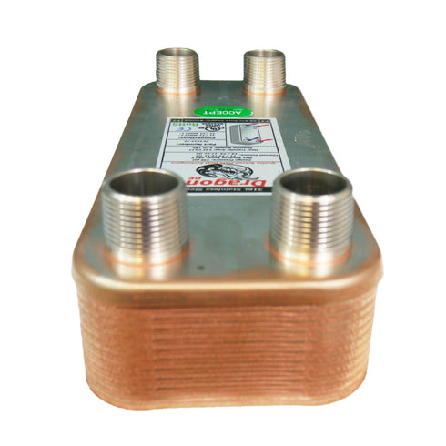 20 Brazed Plate 5"x12" Heat Exchanger 40,000 BTU
