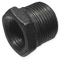 1 1/4" x 1/2" Black Bushing