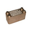 50 Brazed Plate 3"x8" Heat Exchanger 30,000 BTU