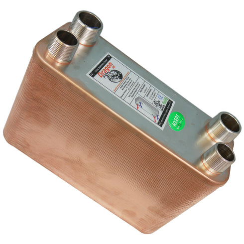 70 Brazed Plate 5"x12" Heat Exchanger 175,000 BTU
