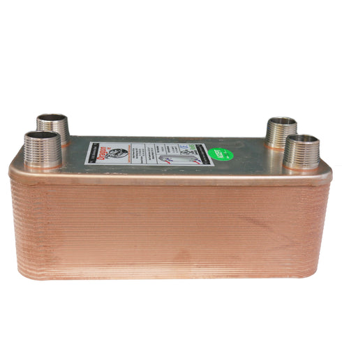 40 Brazed Plate 5"x12" Heat Exchanger 75,000 BTU