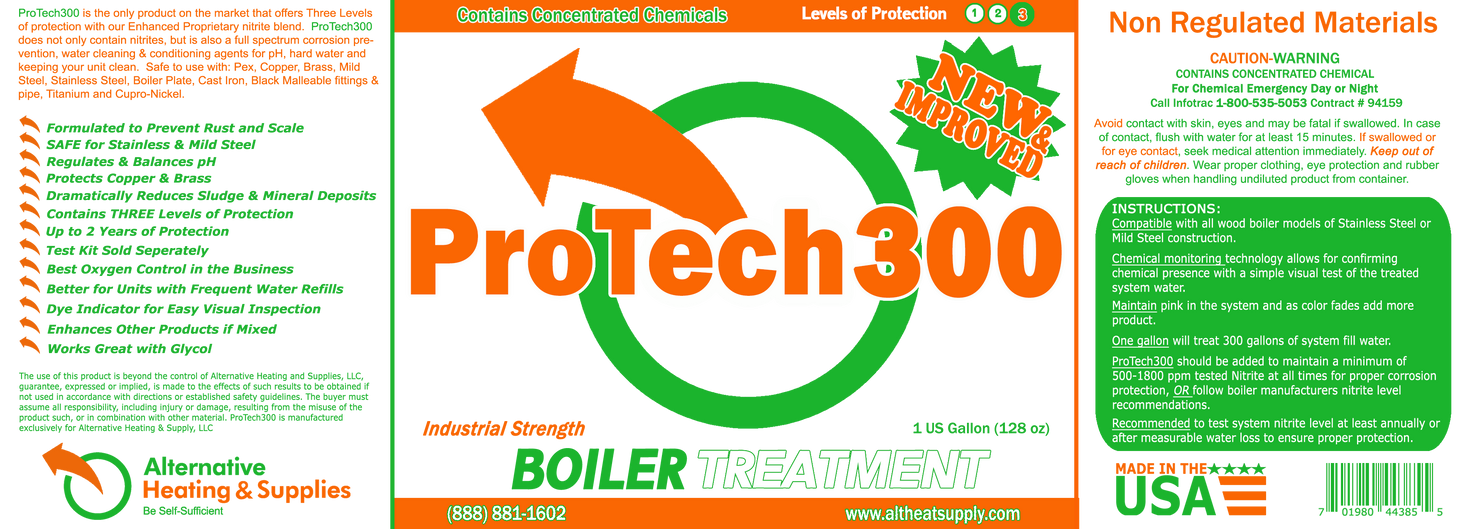 ProTech 300 Outdoor Wood Boiler Water Treatment (1Gal) AltHeatSupply