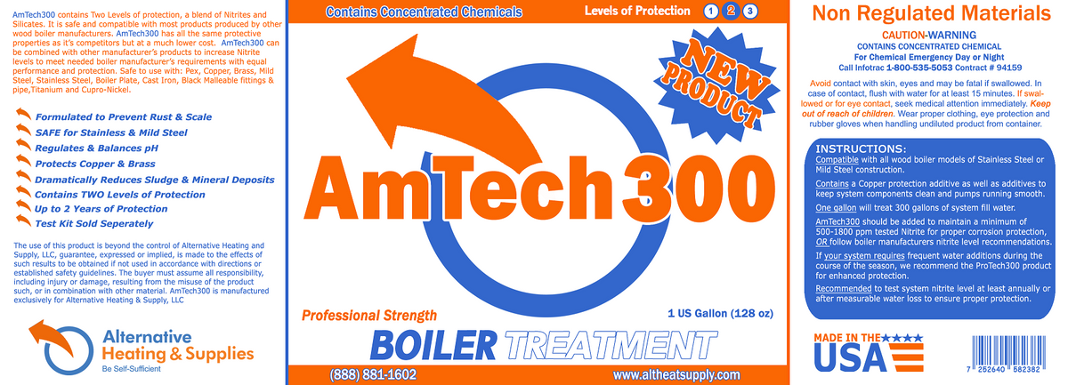 AmTech300 Boiler Treatment | Rust Inhibitor for Outdoor Wood Boilers ...