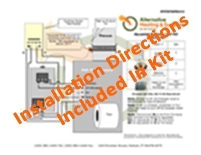 Digital Aquastat Installation Diagram Only - For Wood Furnace Setup